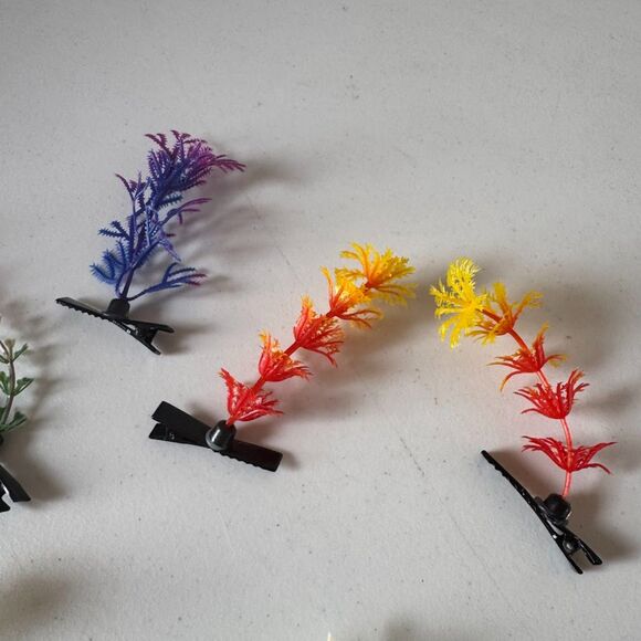 Music Festival Plant Sprouts Hair Clips (11) Rave, EDM, PLUR - Picture 5 of 7
